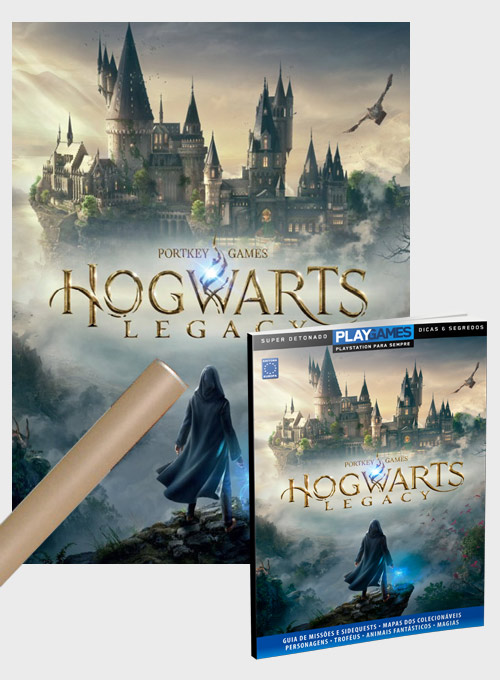Editora Europa - Super Kit - Hogwarts Legacy - Detonado + Pôster